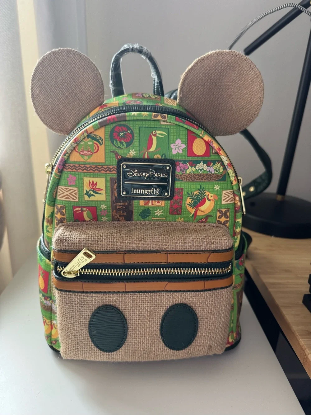 Loungefly Disney Enchanted Tiki Room Mickey Backpack - NWT